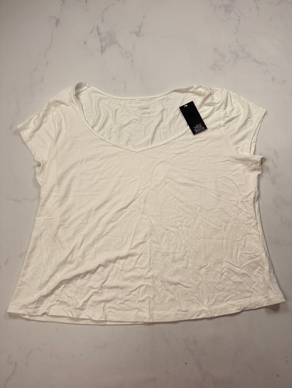Wild Fable Blouse White Modern Classic Minimalist - Womens 2X